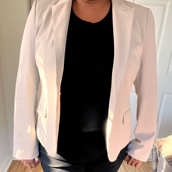 Express Cropped Fitted Editor Blazer Size 14 Best fit Large or smaller - Picture 9 of 10